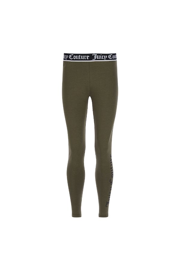 Juicy Couture Leggings Khaki Normal waist Trendyol