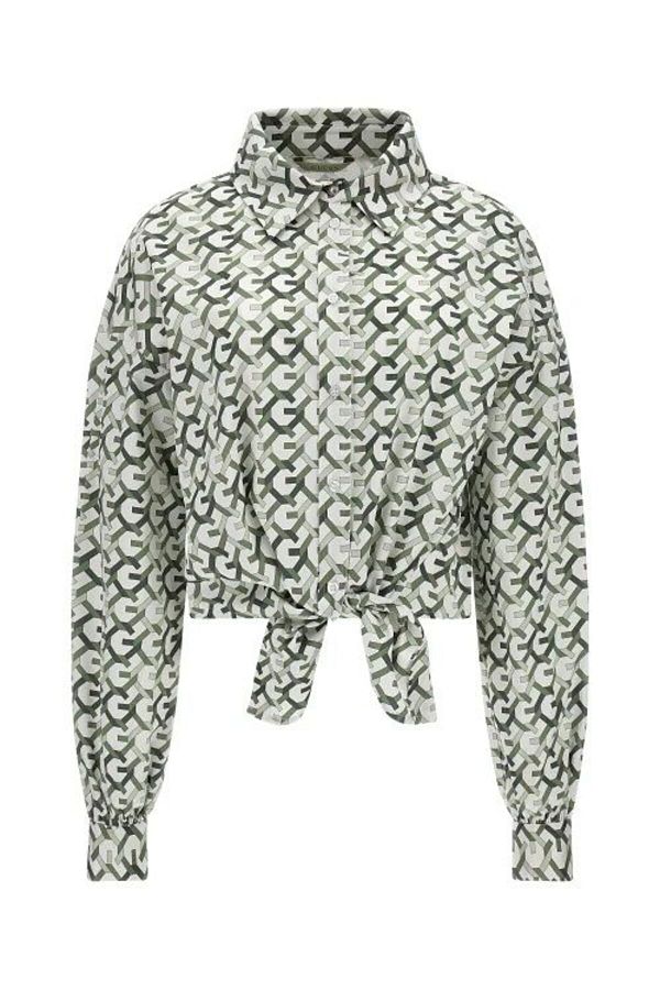 Guess-قميص نسائي أخضر - W4RH59WE2Q0 1