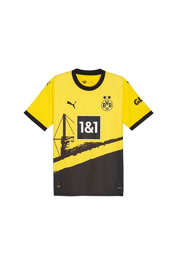 Puma Bvb Home Jersey Men s Football Borussia Dortmund Jersey77060401 Yellow Trendyol
