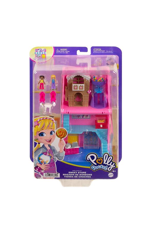 Mattel FABBATOYS Polly Pocket Pollyville Candy Shop Play Set Trendyol