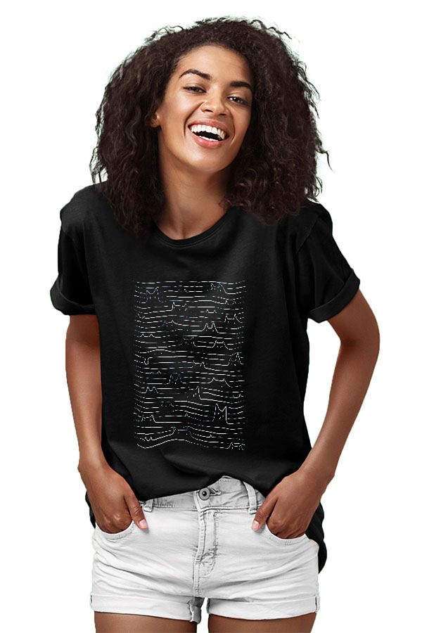 Darkhane Meow Division Unisex Black T shirt Trendyol