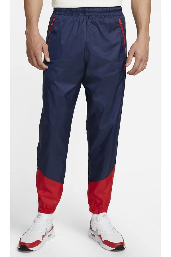 Navy blue and red nike sweatsuit deals