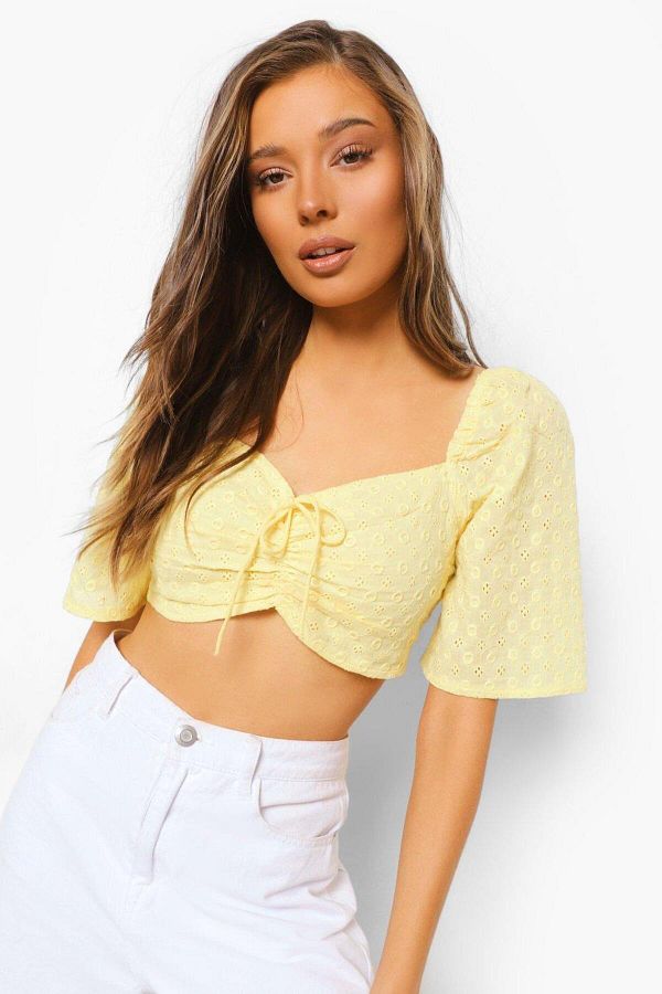 BOOHOO Women s Lemon Yellow Blouse Trendyol