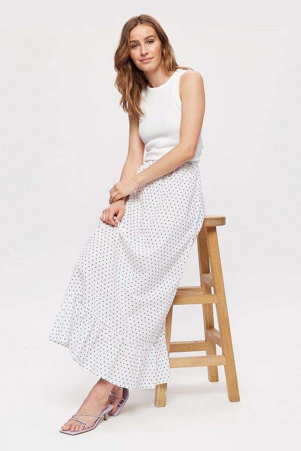 DOROTHY PERKINS Skirt White Long Trendyol
