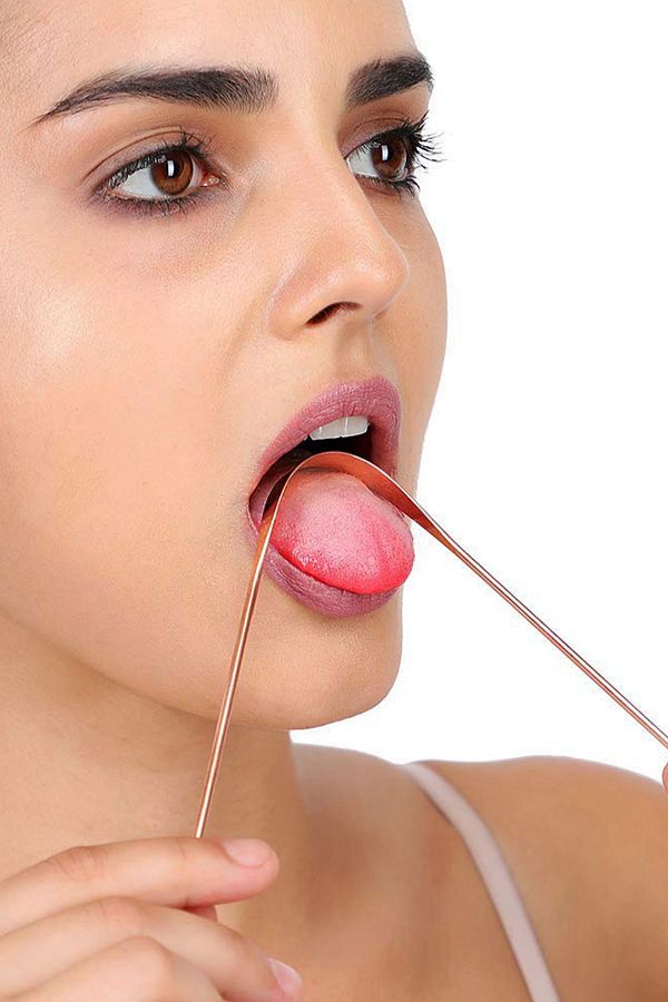 Efege-Copper Tongue Cleaning Stick Tongue Scraping Stripping Stick Cleaner Scraper Hygienic Natural Scraper 1