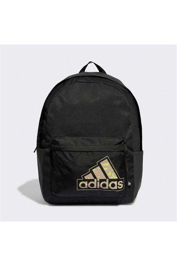 Plain black adidas backpack top