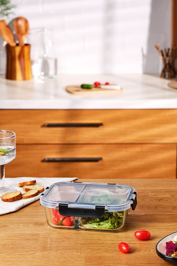 Emsan-Twin 980 ml Borosilicate Storage Container 1