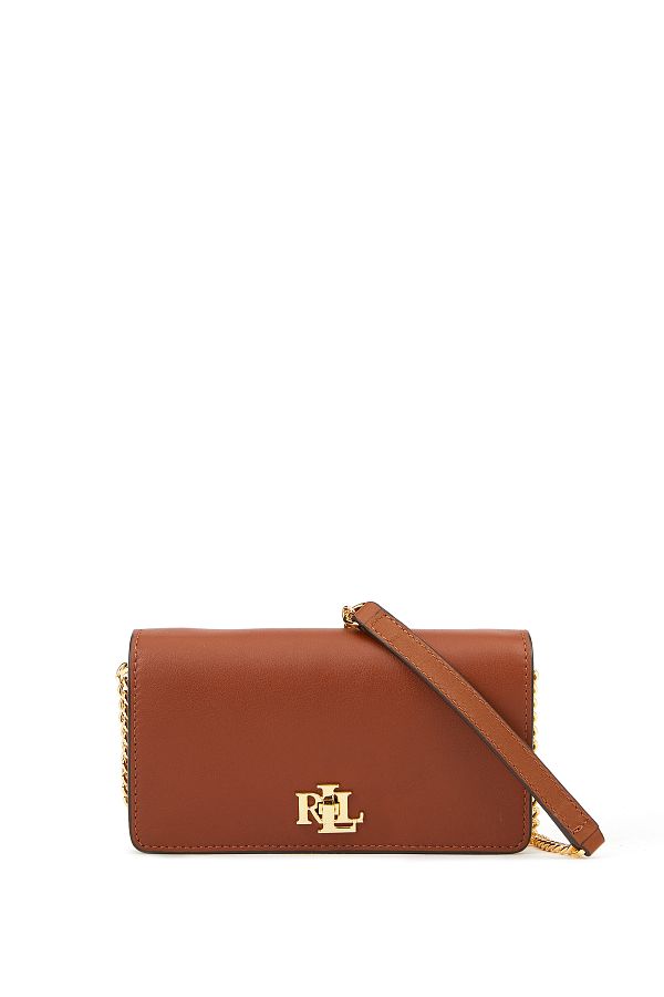 Ralph lauren tan leather bag new arrivals