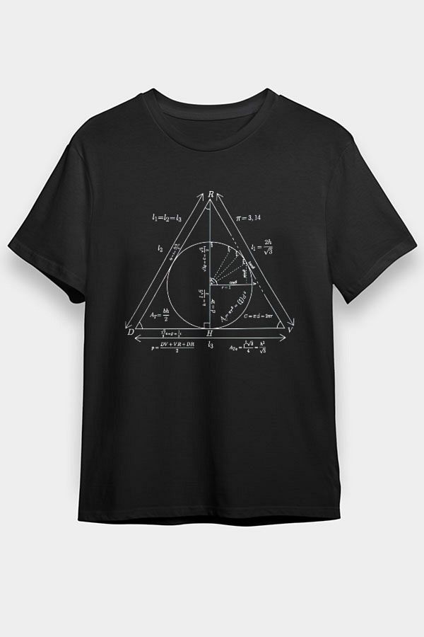 Darkhane-Trigonometry Geometry Black Unisex T-Shirt T-Shirt 1