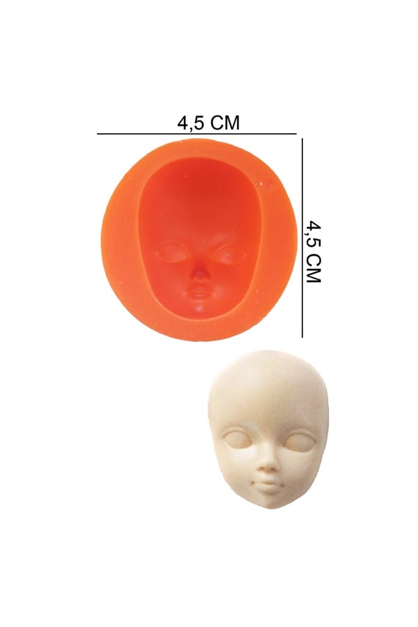 Butedo Yüz Bebek Silikon Şeker Hamuru, Sabun, Mum Kalıp