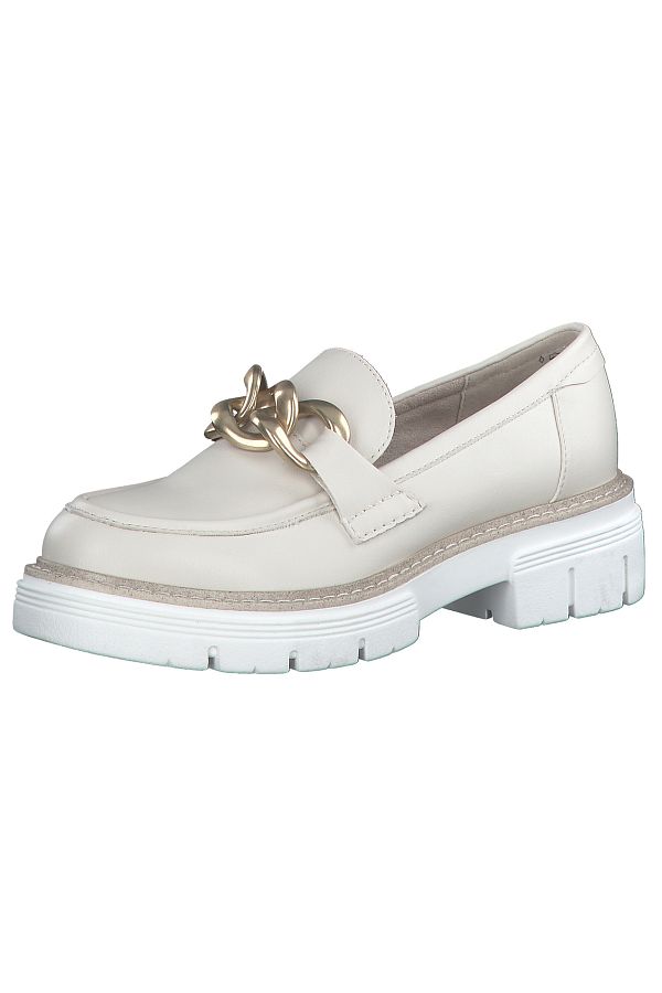 Marco Tozzi-Damen Halbschuhe 2-24705-20 Creme 405 Cream/Gold Kunstleder 1