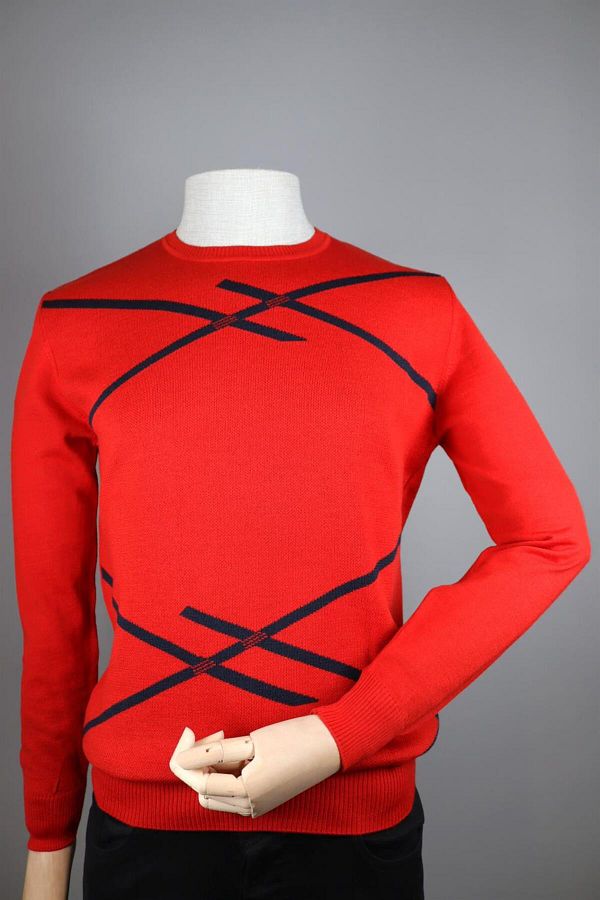Nehir 234102501 RIVER O COLLAR KNITWEAR RED Trendyol