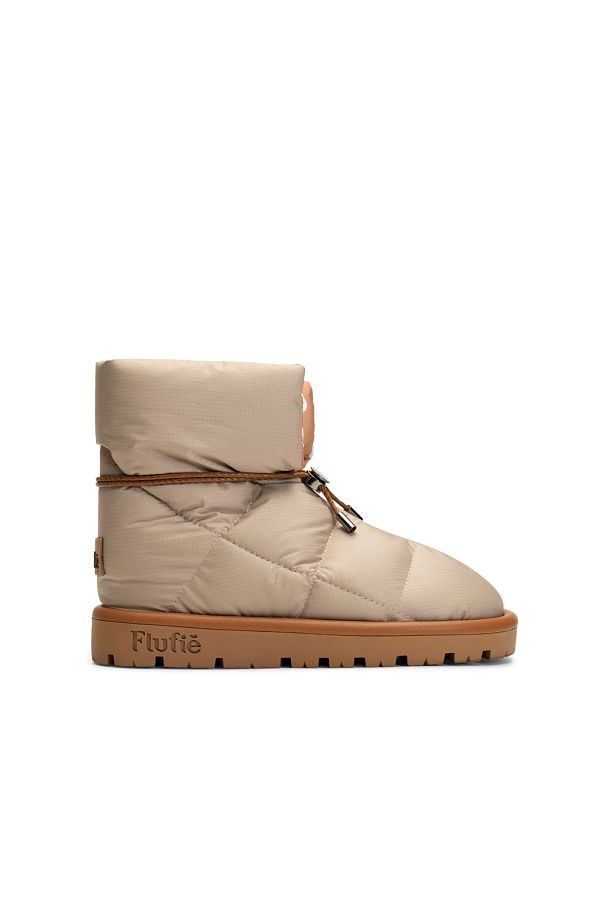 Flufie Unisex Classic Series Beige Goose Feather Boots Trendyol