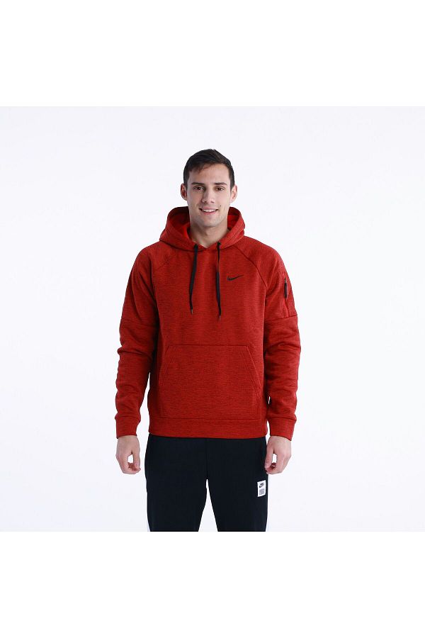 Nike Therma Fit Hoodie Red Men s Sweatshirt Trendyol