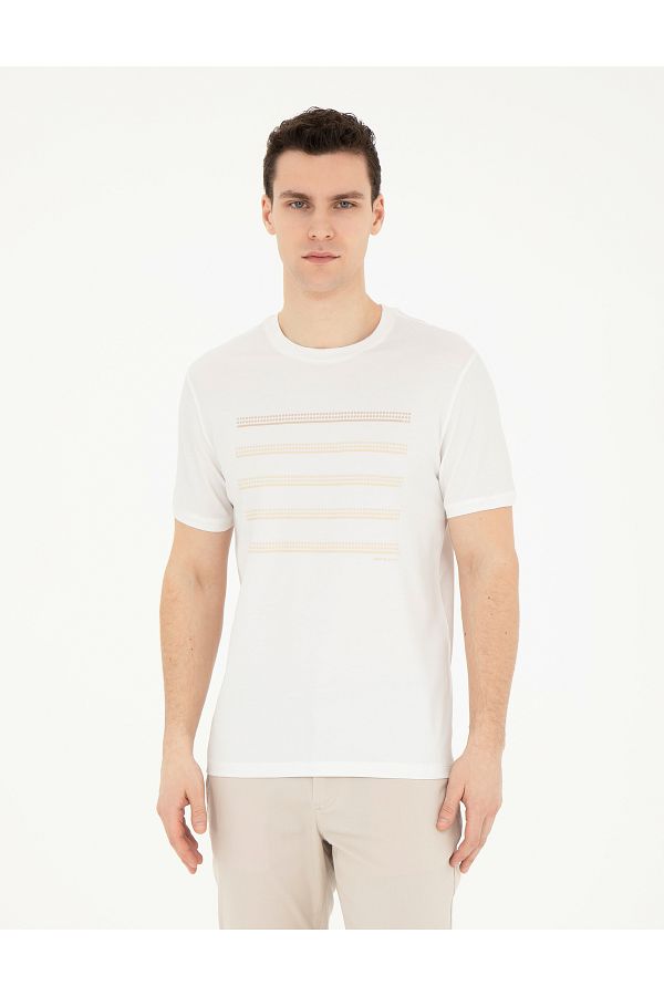 Pierre Cardin-Ανδρικό T-shrit YONG VR019Ecru 1823878 1