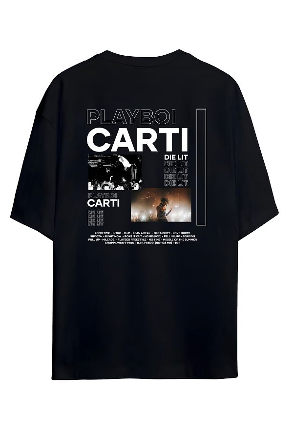 Adrift-Playboi Carti Unisex Oversize T-shirt - Die Lit Designed 1