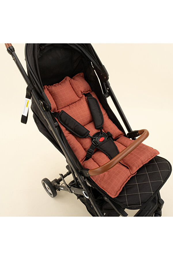 Yunikobaby Müslin Bebek Arabası Minderi - Koyu Kiremit Muslin