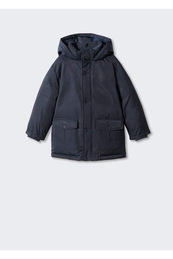 MANGO Kids-Prešívaná kapucňa Anorak 1