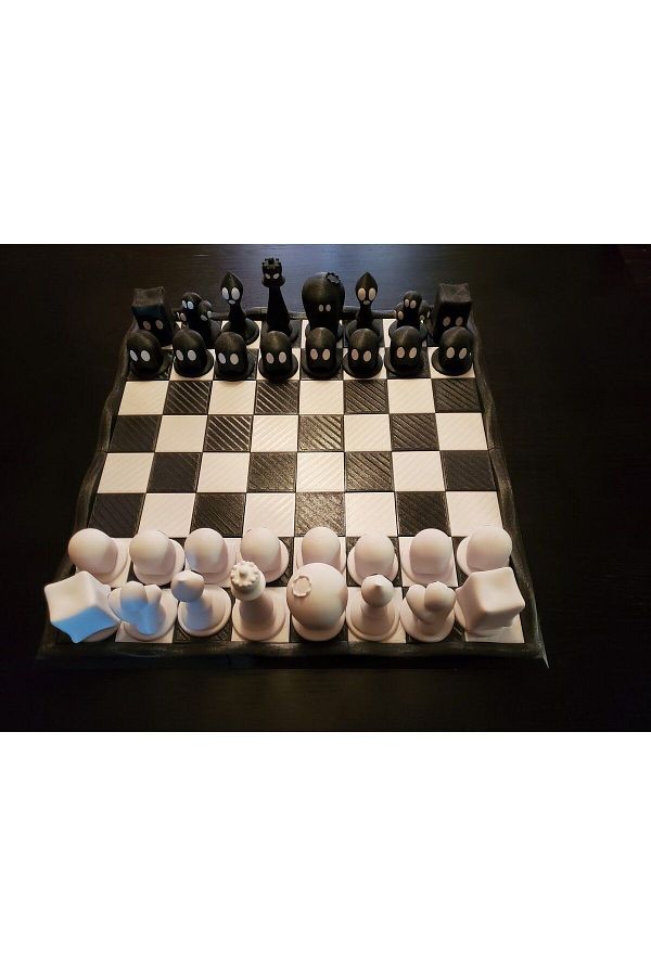 gimto3d-Halloween Ghost Casper Chess Set Pieces 1