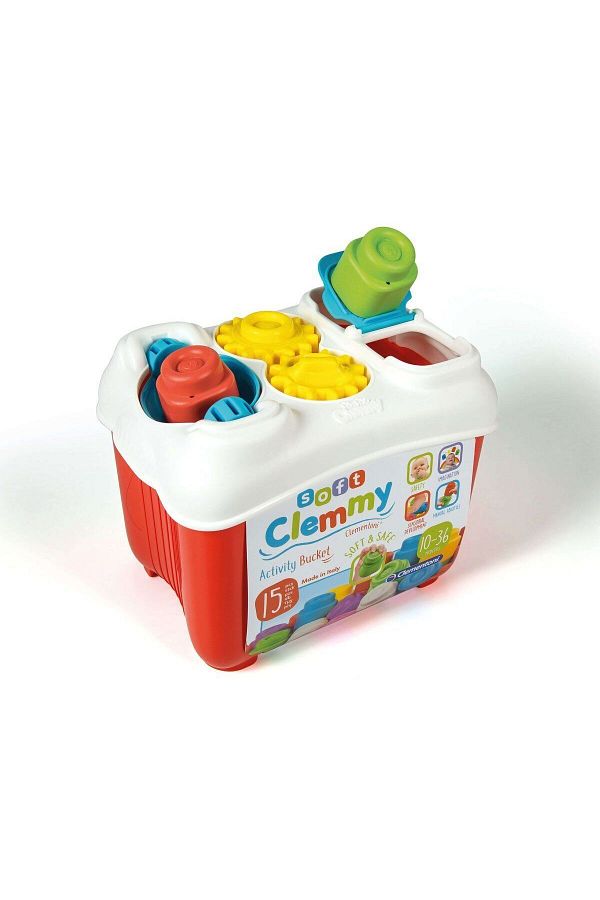 Baby Clementoni-Soft Soft Clemmy Block Toy, Multicolor 1