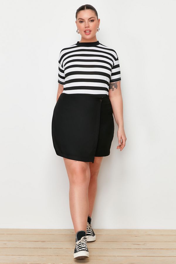 Plus size khaki skirt in spanish shop