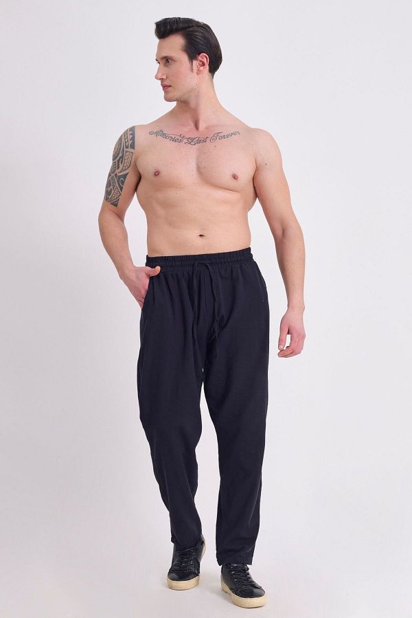 Thin linen trousers top