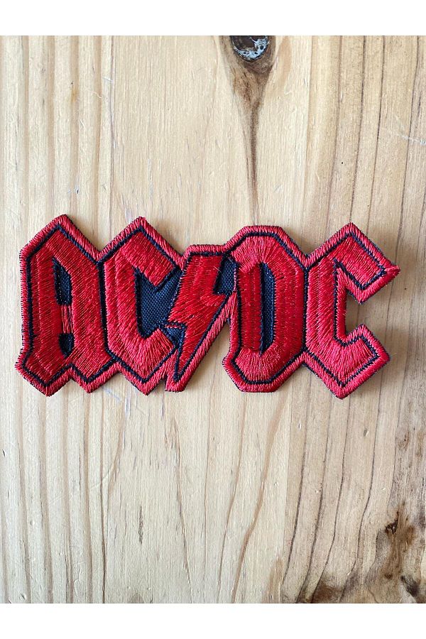 icase-رقعة شعار AC/DC لموسيقى ACDC قابلة للخياطة (4 × 12 سم) 1