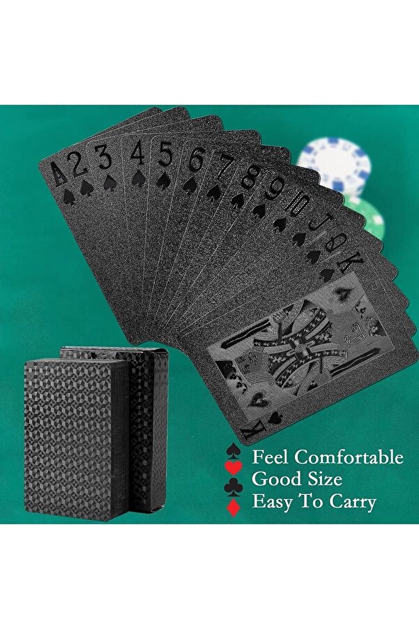 Bicycle Cards Waterproof Black Plastic Playing Cards Creative Cool