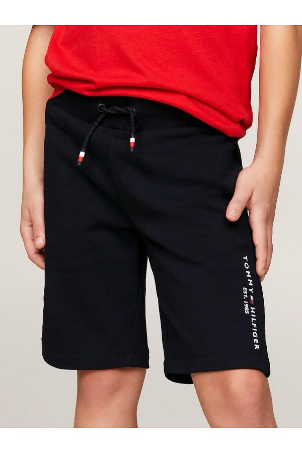Tommy Hilfiger Pantaloncini di tessuto Essential KB0KB05671 D Blu scuro Regular Fit Trendyol