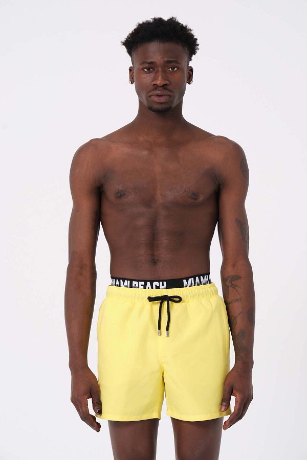 Miami Beach M AM BEACH WATERPROOF FABRIC WAIST RUBBERED MEN S SHORTS SWIMSUIT 240 Trendyol