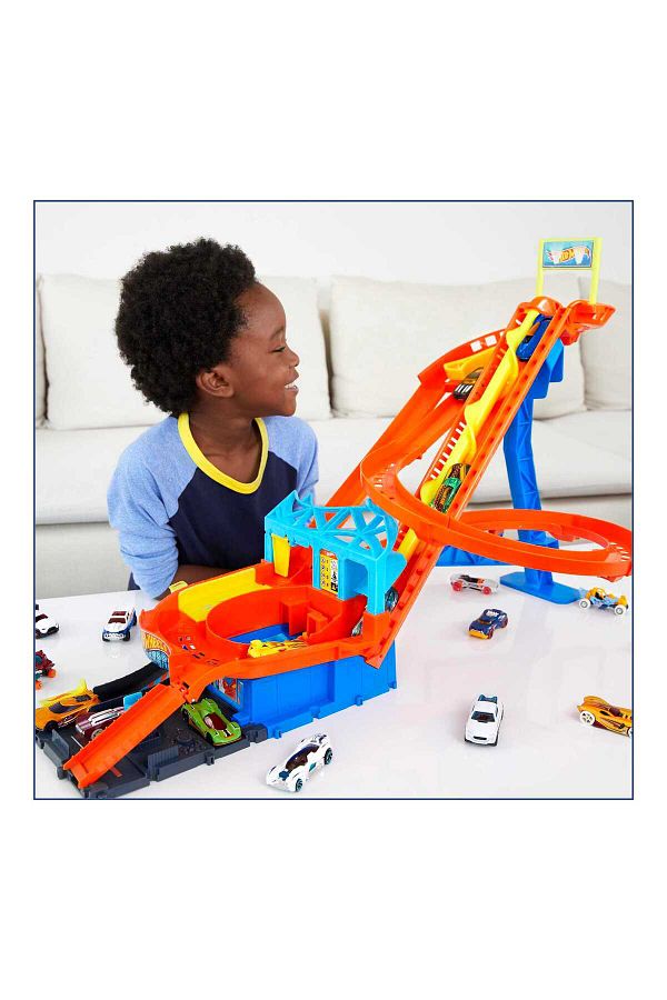 HOT WHEELS City Roller Coaster Rally Playset With 1 Toy Car Connects to Other Sets Gift for Kids Trendyol
