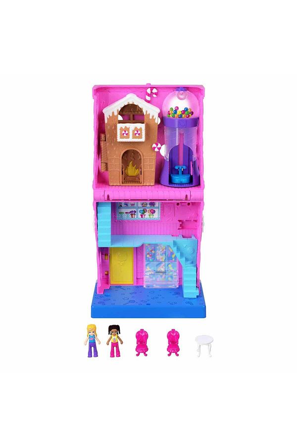 Polly Pocket Lucesturg Hnb03 Polly Pocket and Pollyville Candy Shop Play Set New Trendyol