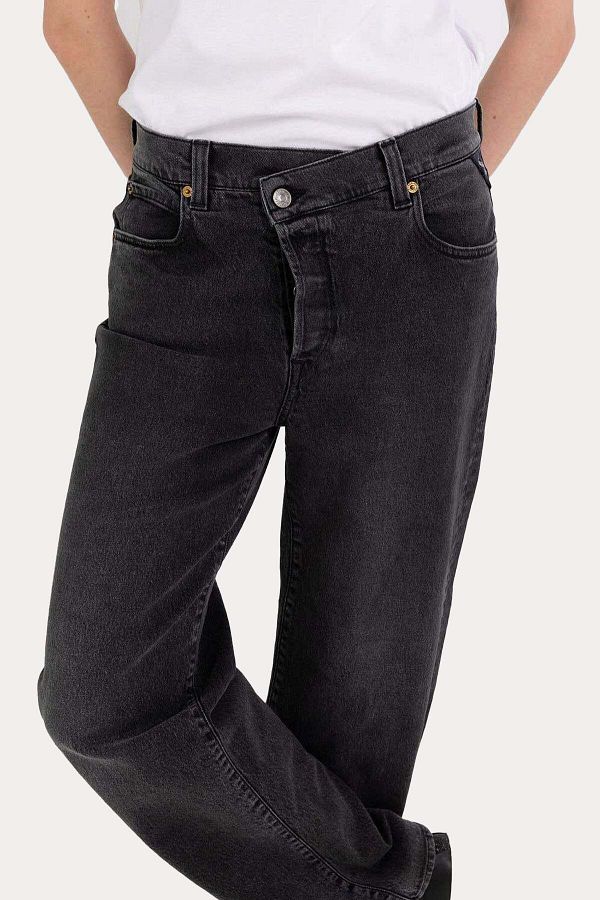 Replay Zelmaa - Black Wide Leg Loose Fit Jeans 26- Trendyol
