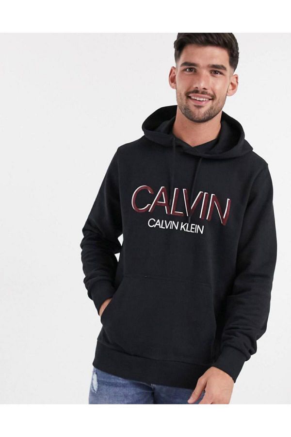 Calvin Klein Organic Cotton Logo Hoodie Sweatshirt Trendyol