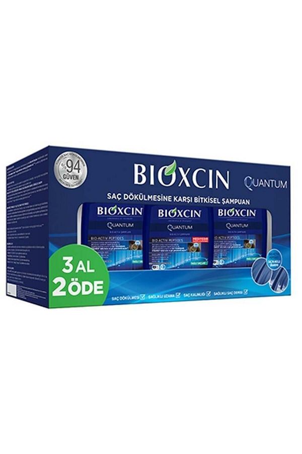 Bioxcin-Quantum 3x300 ml Shampoo for Oily Hair - Ekz3 1