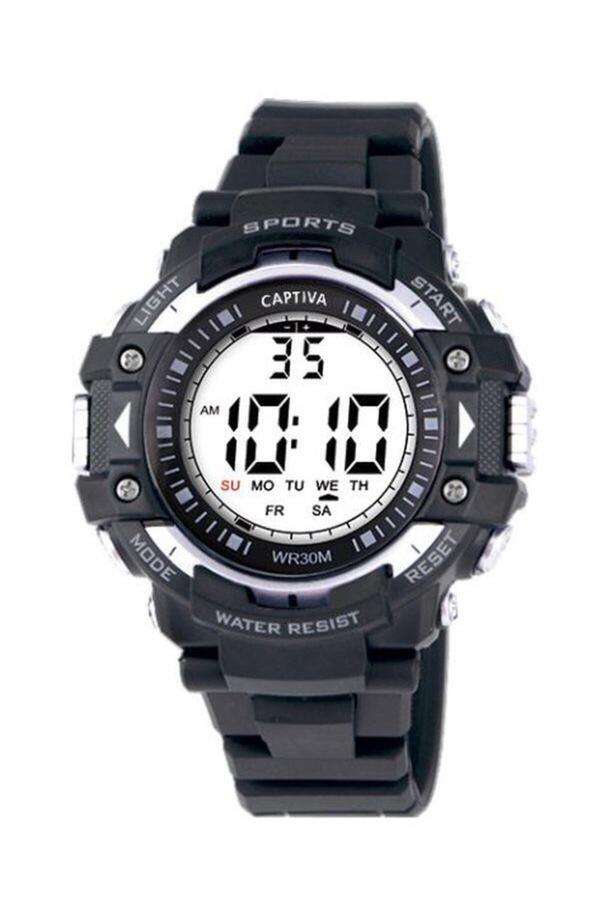 captiva-30 m Water Resistant Digital Alarm-Stopwatch-LED Light Sports Case Children's Wristwatch CPT.X019 1