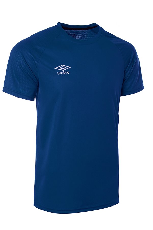 Umbro Men's Cobalt Blue Sport T-shirt - Training T-shirt Sweat Resistant - Short Sleeve T-shirt TF0088 Training Sax