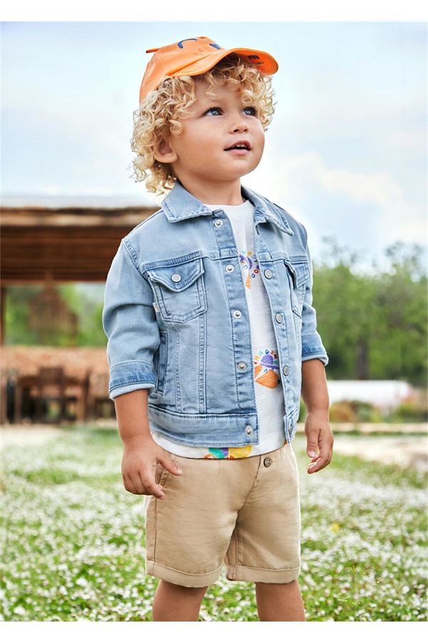 Mayoral Baby Boy Comfortable Cut Linen Shorts Cream 1227 Trendyol