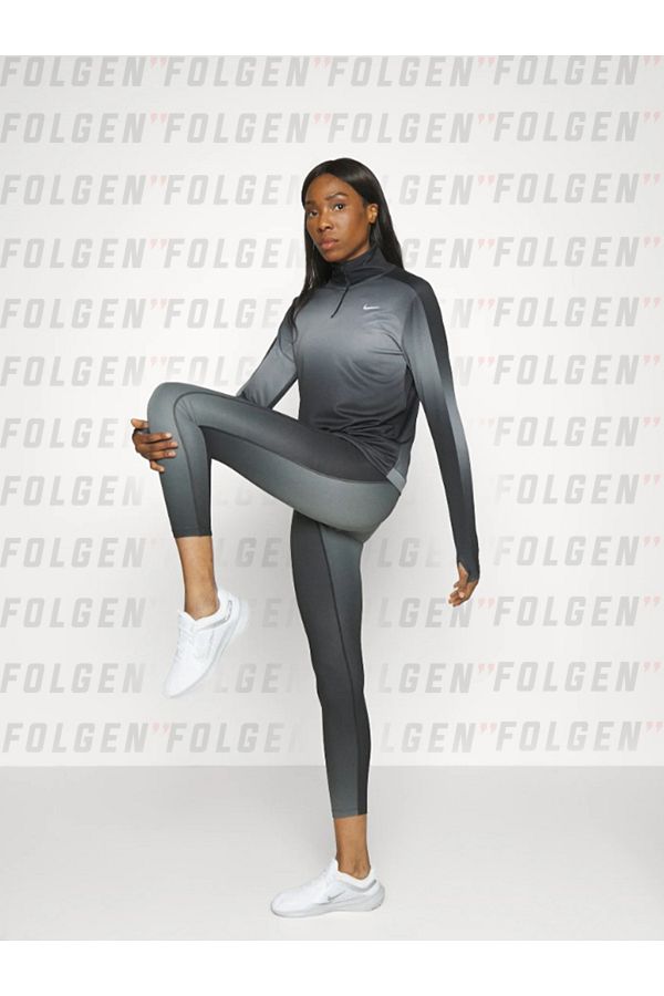 Nike Dri Fit Running Swoosh Gradient Half Zip Top in Black Women s Sports Top Trendyol