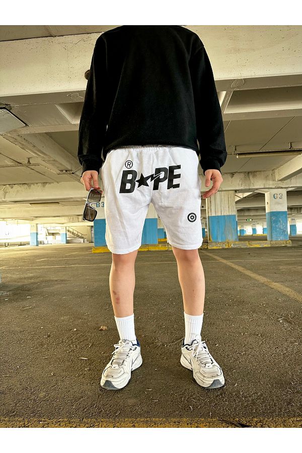 Minus Bape Star Unisex Shorts Relaxed Fit Trendyol