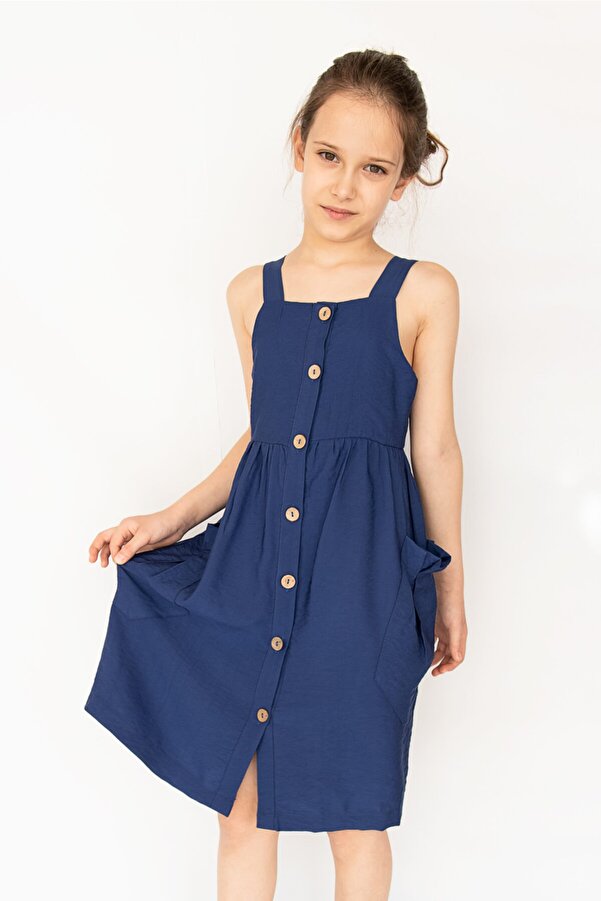 Babymod Kız Çocuk Yazlık Askılı Elbise Jile