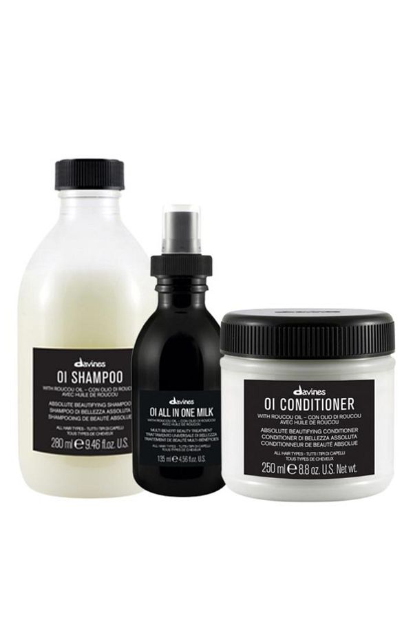 Davines-OI & Protect Triple - Silky Shine Shampoo and Conditioner Set 250ml+135ml 1