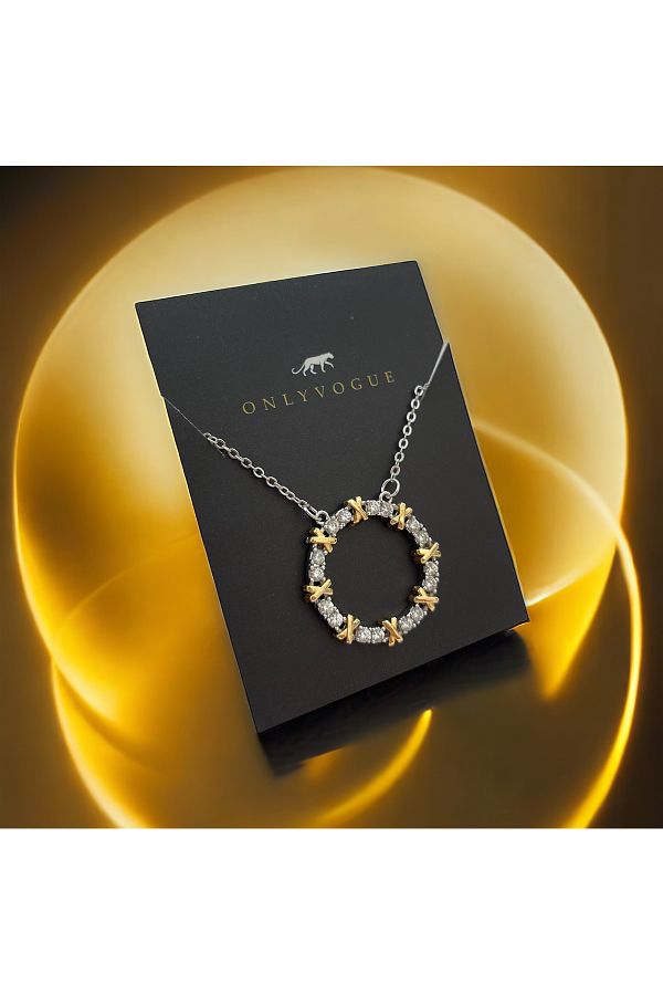 Only Vogue Tiffany XOXO Model Steel Necklace with 2 Year Warranty Certificate Trendyol