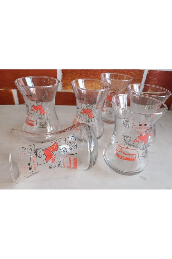 Keramika Fairy Tale Glass Tea Cup Set of 6