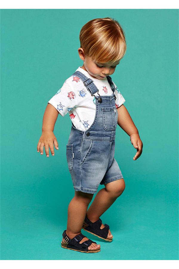 Baby boy denim short dungarees new arrivals