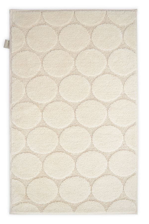 Confetti-Ccl Uni 17723 - Natural-Ecru Bath Mat, 57X100 and 50X57 Set of Two 1