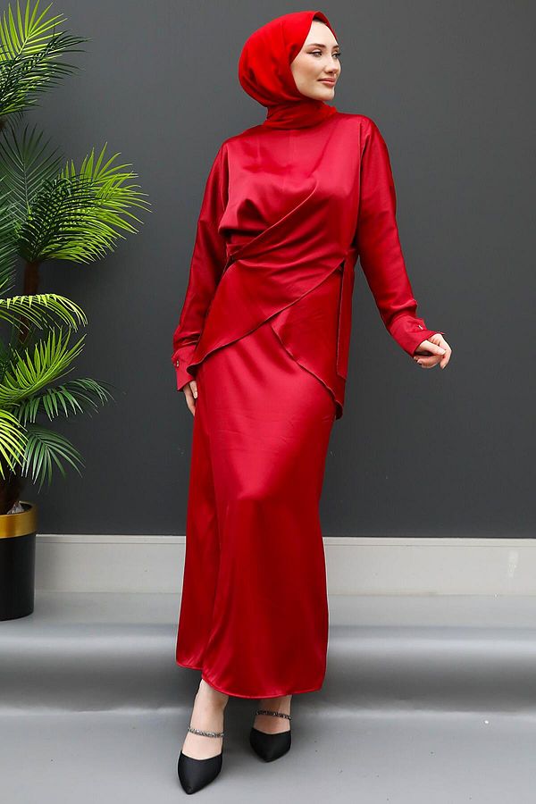 Satin skirt suit store