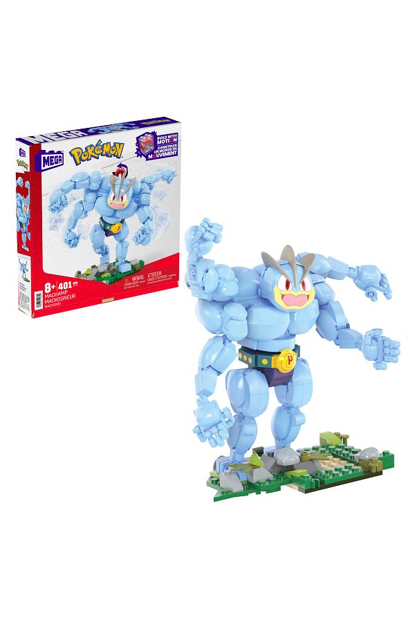 Pokemon-Action Figure Building Toys, Machamp with 401 Pieces, 1 Poseable Character with Full Articulation 1