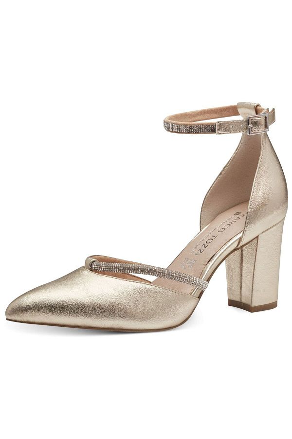 Marco Tozzi High Heels Gold colored Block Trendyol