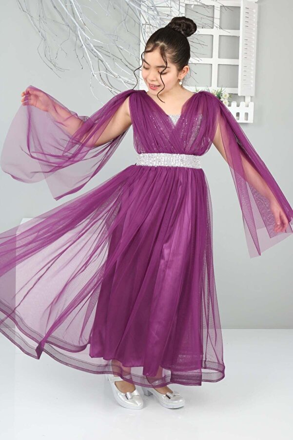 Asortix Children's Evening Dress Evening Dress Graduation